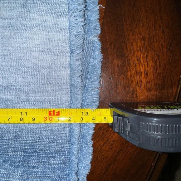 Hydraulic Jeans Cut Off Denim Thick Stitch Embroidered Shorts Size 15/16 - Picture 11 of 13